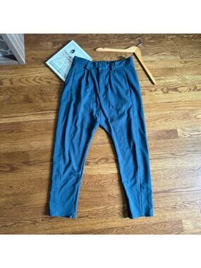 Free People Blue Trouser Slant Pocket Dress Pants